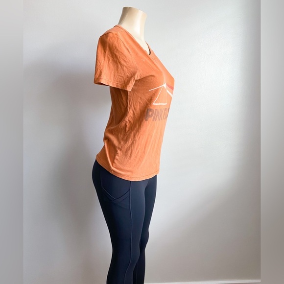 Lucky Brand x Pink Floyd Brown T-shirt Graphic Tee Music Band 70’s Triangle Beam - Picture 2 of 9